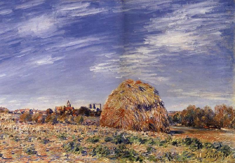 Alfred Sisley Meule sur les bords du Loing china oil painting image